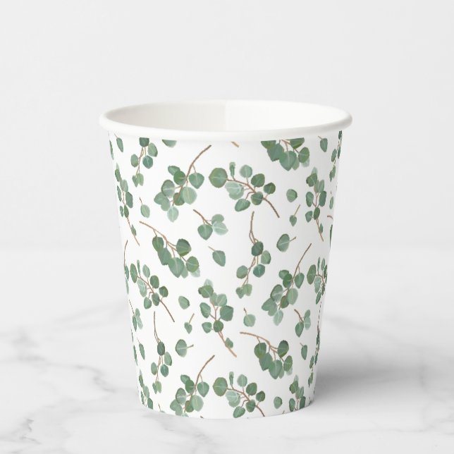 Eucalyptus Silver Dollar Paper Cups (Left)
