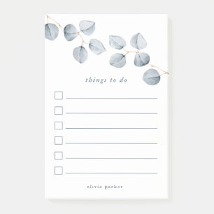 Eucalyptus Simplicity To Do List Post-it Notes