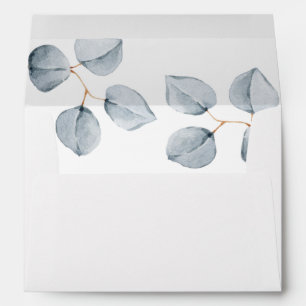 Eucalyptus Simplicity Wedding Envelope