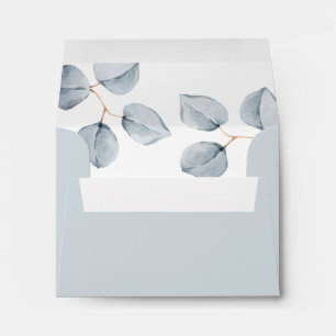 Eucalyptus Simplicity   Wedding RSVP Envelope