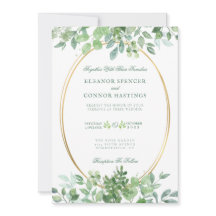 Eucalyptus Sophisticated Wedding Invitation