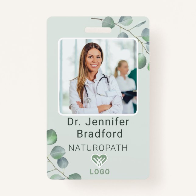 Eucalyptus Style Custom  Badge (Front)