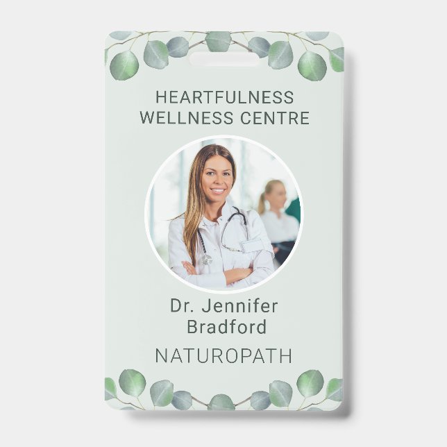 Eucalyptus Style Custom  Badge (Front)