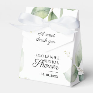 Eucalyptus Sweet Thank You Botanical Bridal Shower Favor Box