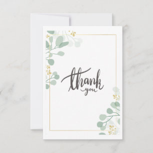 Eucalyptus Thank You Card