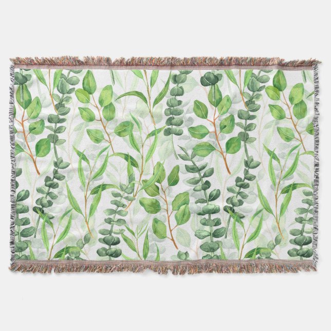 Eucalyptus Throw Blanket (Front)