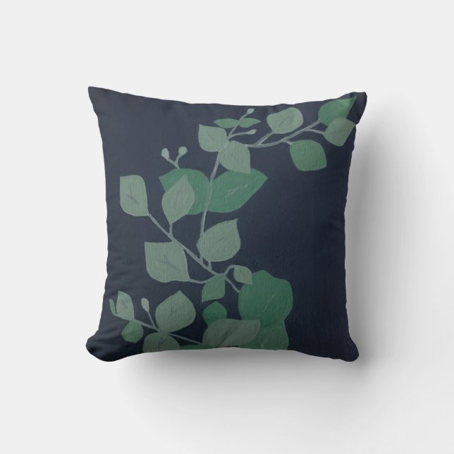 Eucalyptus Throw Pillow (Front)