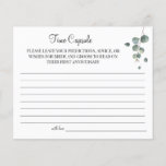 Eucalyptus Time Capsule wedding anniversary card<br><div class="desc">Add your own information and for further customization,  click the link "click to customize further".
~ Check collection for matching games,  invitation,  signs,  and more ~</div>