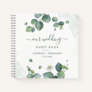 Eucalyptus Verdure Aquarelle Mariage Livre d'or