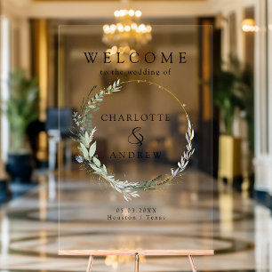 Eucalyptus verdure or mariage accueil