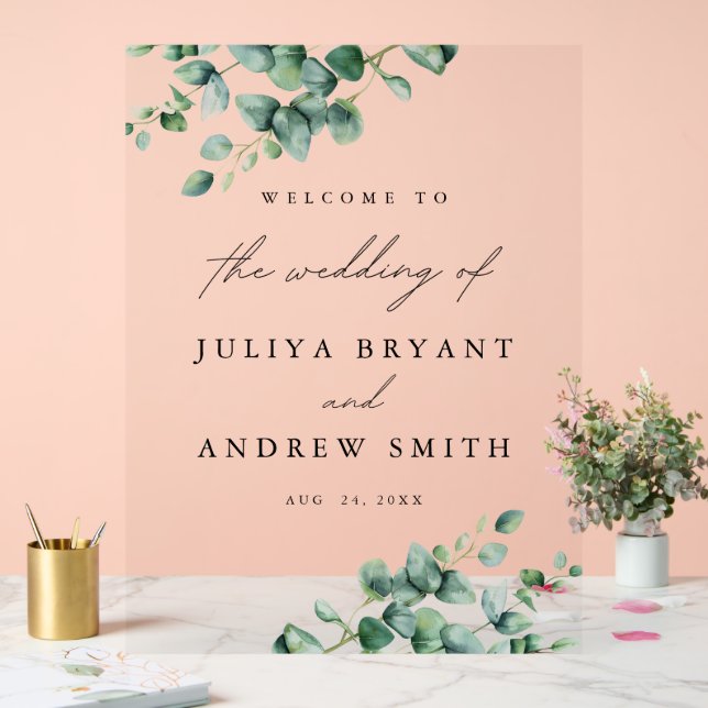 Eucalyptus vert mariage accueil (Mariage)