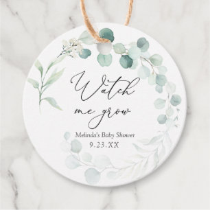 Eucalyptus Watch me Grow Plant Favour Tags