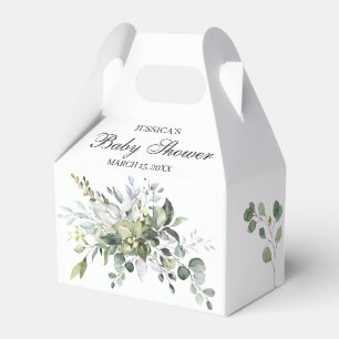 Eucalyptus Watercolor Baby Shower Favour Box
