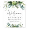 Eucalyptus Watercolor Bridal Shower Welcome Sign
