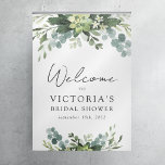 Eucalyptus Watercolor Bridal Shower Welcome Sign<br><div class="desc">Welcome guests to the bridal shower with this beautiful eucalyptus sign that's easy to customize with the bride's name and the date.</div>