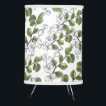 Eucalyptus watercolor green  leaves  tripod lamp<br><div class="desc">Eucalyptus watercolor green leaves and line art print</div>