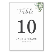 Eucalyptus watercolor Rustic Greenery Wedding