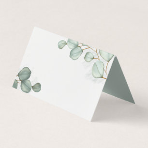 Eucalyptus Watercolor Wedding Elegant Blank