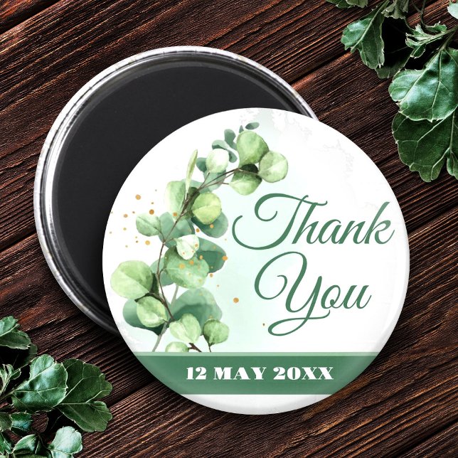 Eucalyptus Wedding Favor • Thank You Gift Magnet (Eucalyptus Wedding Favor • Thank You Gift Magnet, Thank You Wedding Magnets)