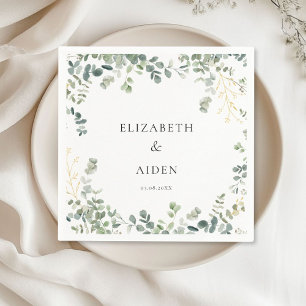 Eucalyptus Wedding  Napkin