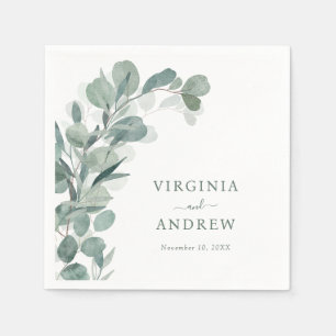 Eucalyptus Wedding Napkin