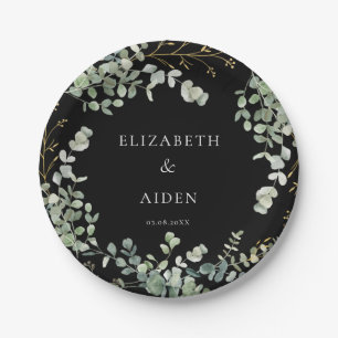 Eucalyptus Wedding Paper Plate