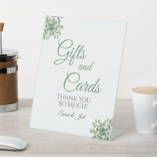 Eucalyptus Wedding Pedestal Sign