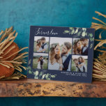 Eucalyptus Wedding Photo Collage Keepsake Plaque<br><div class="desc">This beautiful eucalyptus design has the words Forever love and space for 5 photographs. It's the perfect way to put your favourite wedding photographs on display. **PLEASE READ BEFORE ORDERING** 1. If you make changes and the design is cropped or doesn't look right on the screen please use the Live...</div>