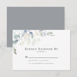 Eucalyptus Wedding RSVP Card