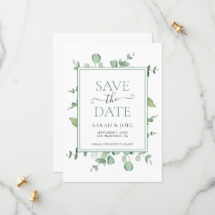 Eucalyptus Wedding Save The Date