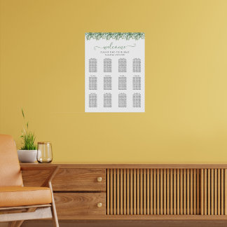 Eucalyptus Wedding Seating Chart