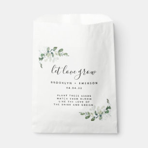 Eucalyptus Wedding Seed Packet  Favour Bag