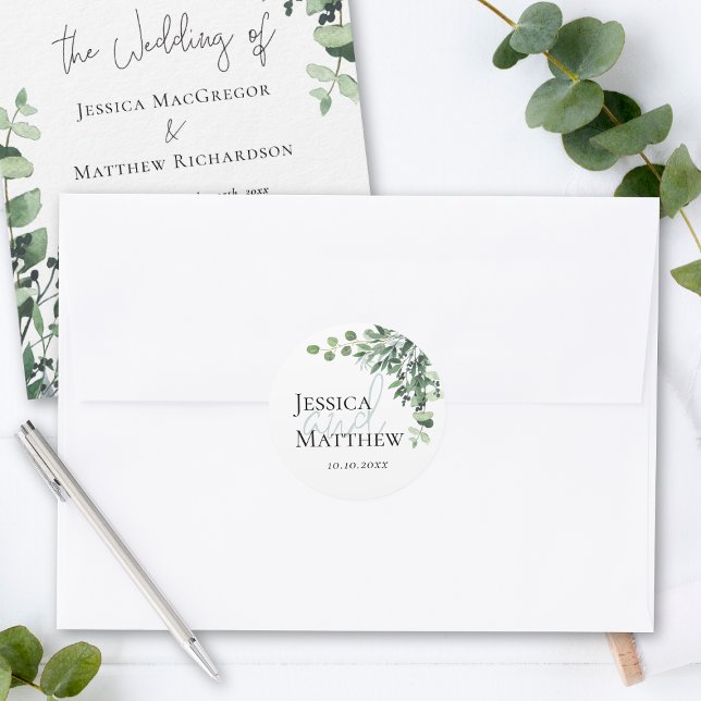 Eucalyptus Wedding Stickers (Eucalyptus Wedding Stickers)