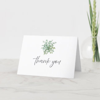 Eucalyptus Wedding Thank You Card