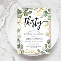 Eucalyptus Wreath 30th Birthday Party