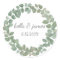 Eucalyptus Wreath Classic Round Sticker
