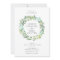 Eucalyptus Wreath Wedding Invitation