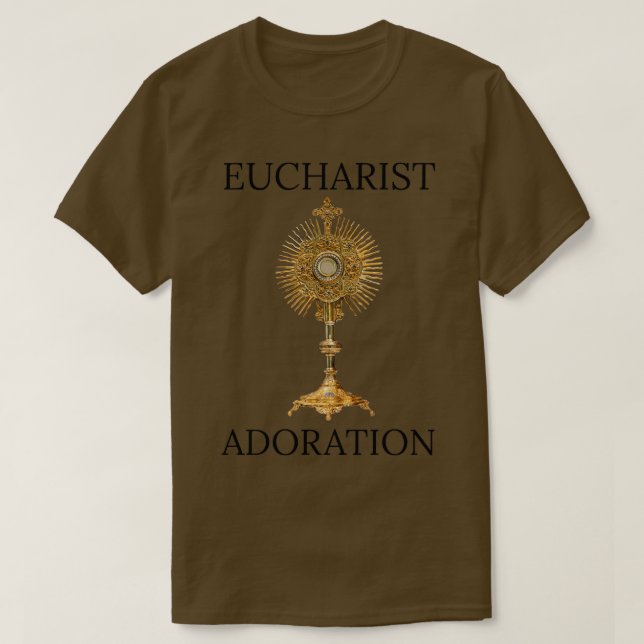 Eucharist Adoration 2 T-Shirt (Design Front)