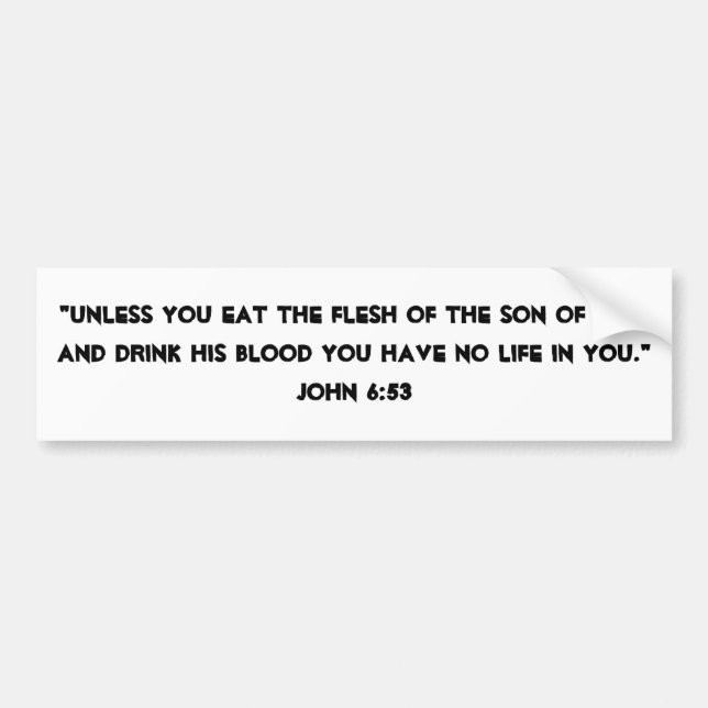 Eucharist Bumper Sticker (Front)