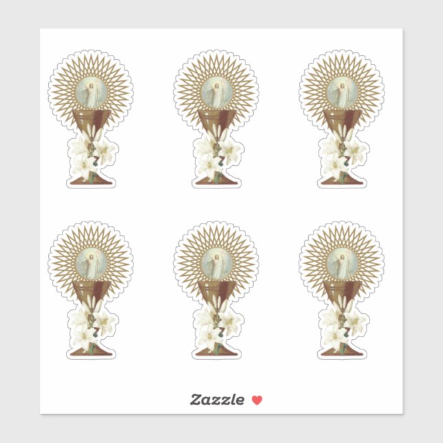 Eucharist Chalice Host with Resurrection (Sheet)