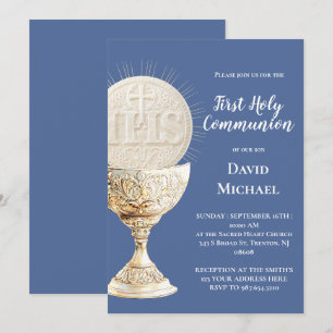 Eucharist design First Holy Communion Invitation