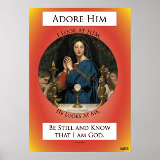 Eucharistic Adoration Poster