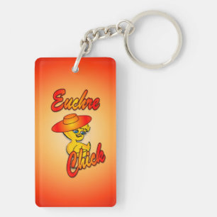 Euchre Chick #5 Keychain