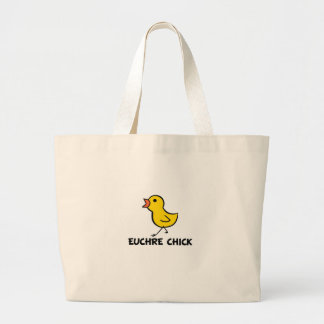 Euchre Chick Large Tote Bag