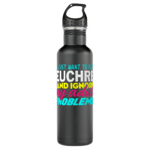 Euchre Funny Premium 710 Ml Water Bottle