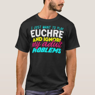 Euchre Funny Premium  T-Shirt