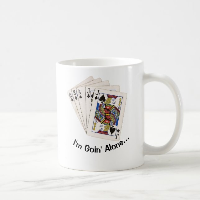 Euchre "I'm Goin' Alone" Cup (Right)