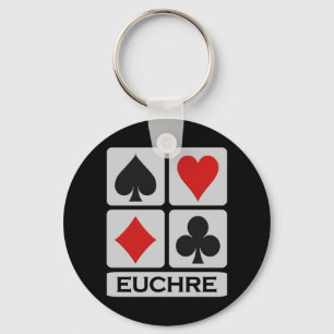 Euchre keychain