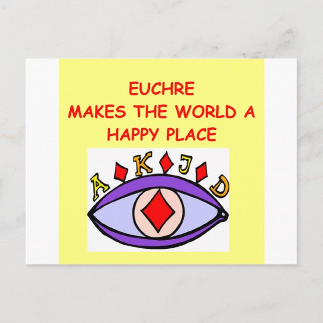 euchre postcard (Front)