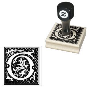 Euclid Capital Letter G Rubber Stamp